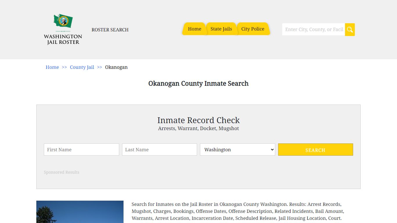 Okanogan County Inmate Search - Jail Roster Search